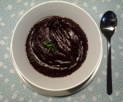 Purple carrot soup with ginger, rosemary and coriander seed