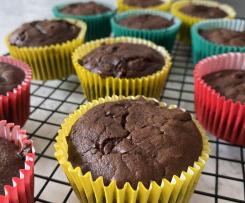 Fudgy chocolate muffins (Healthier)