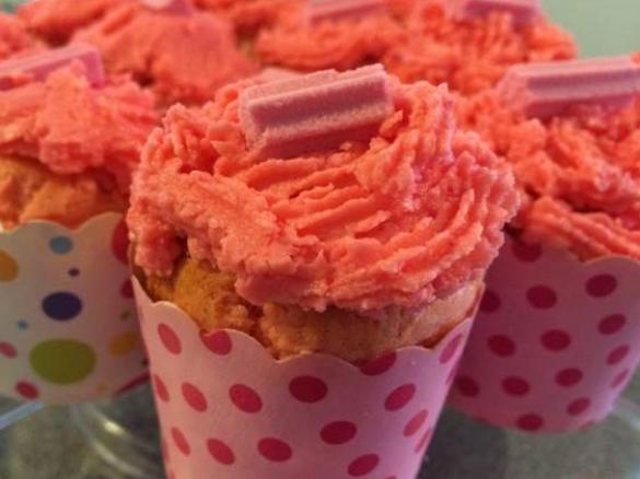 Pretty in Pink Musk Cupcakes