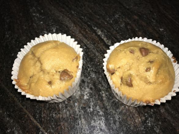Choc Chip Peanut Butter Muffins