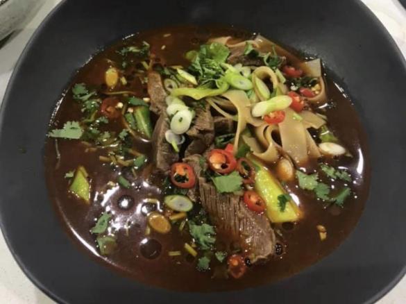 Spicy beef noodle soup (TM6 only)- Chef Mark Southon