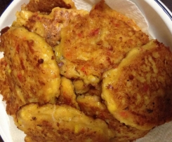 Ham Chicken and Corn Fritters