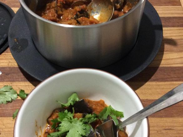 FODMAP friendly Eggplant Curry