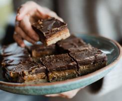 Salted Caramel Slice- Gluten free & Sugar free