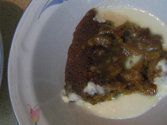 Kirls Pudding with Butterscotch Sauce