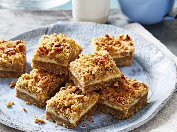 Walnut Cheesecake Slice