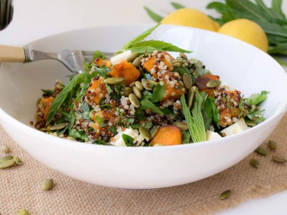 Cinnamon Pumpkin and Quinoa Salad