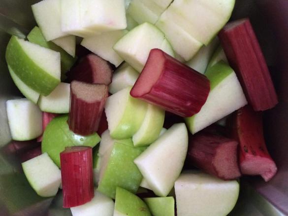 Stewed Rhubarb and Apple 
