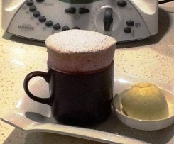 Strawberry bubblegum souffle