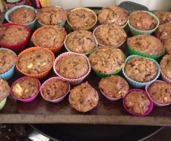 Morning Glory muffins (converted from Nico Moretti's  Cooking Passions cookbook)