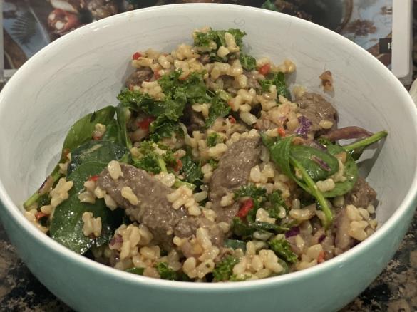Clean Thai Beef Salad with Brown Rice