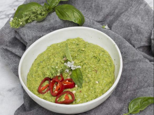 Rocket, Macadamia and Parmesan Dip