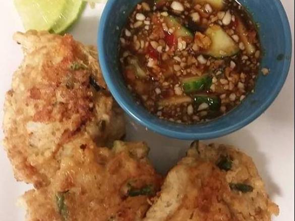 MKR Style Fish Cakes with Peanut and Lime Sauce