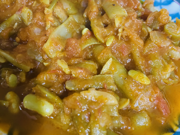 loubya with tomato (loubya a banadoura)