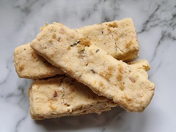 Apricot, Pinenut and Rosemary Shortbread Gluten Free