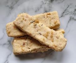 Apricot, Pinenut and Rosemary Shortbread Gluten Free