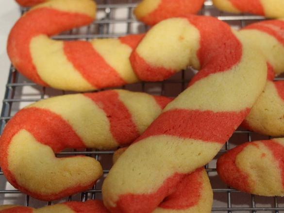 Candy Cane Biscuits