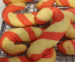 Candy Cane Biscuits