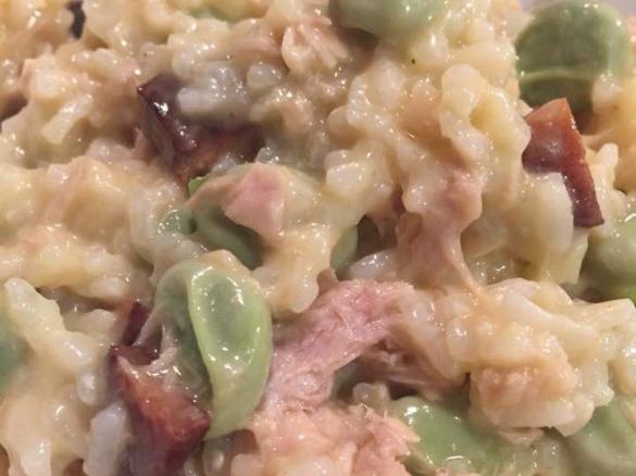 Tuna, Chorizo & Broad Bean Risotto