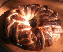 Sour Cherry and White Chocolate Brioche Wreath