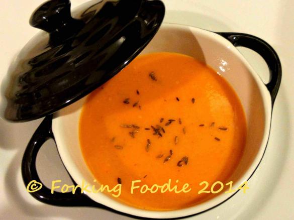 Speedy Spiced Sweet Potato and Tomato Soup 