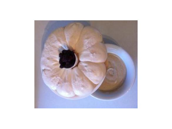 Spiced Christmas wreath Pavlova with eggnog custard and berries - converted from a Donna Hay recipe