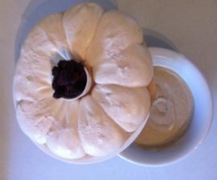 Spiced Christmas wreath Pavlova with eggnog custard and berries - converted from a Donna Hay recipe