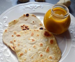 Pumpkin Kaya and Roti ( Vegetarian)