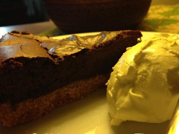 Dark & Stormy Baked Cheesecake