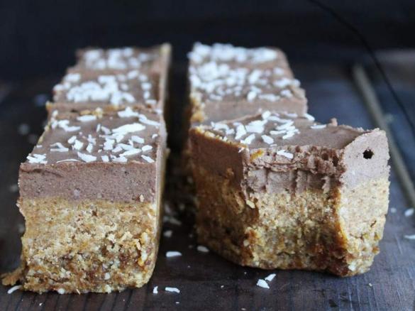 RAW Chocolate Cream Caramel Slice