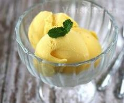 Zesty Lemon and Mango sorbet