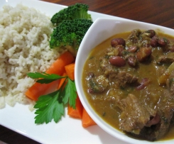 Honey Beef and Beans