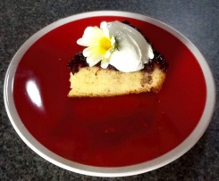 Upside down berry cake