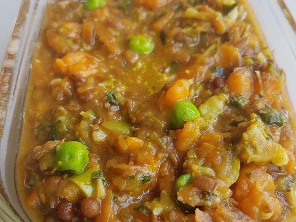 Infant/toddler sweet potato and lentil casserole