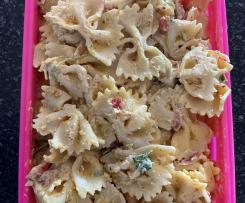 Spicy Mango Chicken Pasta Salad