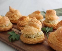 Leek and three cheese gourgeres