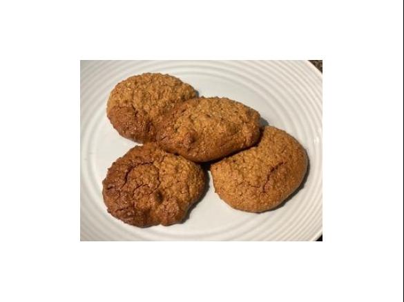 Almond, coconut and ginger cookies