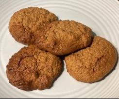 Almond, coconut and ginger cookies