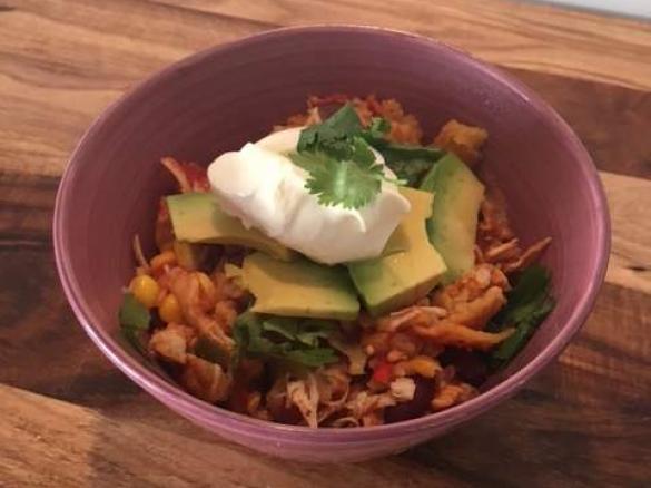 Mexican Chicken and Corn Bake 