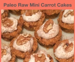 Paleo Vegan Mini Raw Carrot Cakes