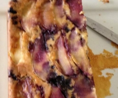 Raspberry Apple Upside Down Cake