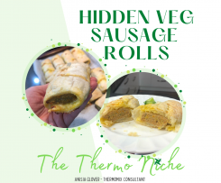 Hidden Veg Sausage Rolls by The Thermo Niche