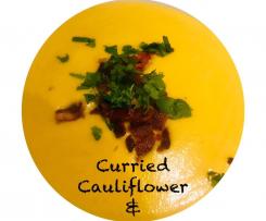 Curried pumpkin & cauliflower soup