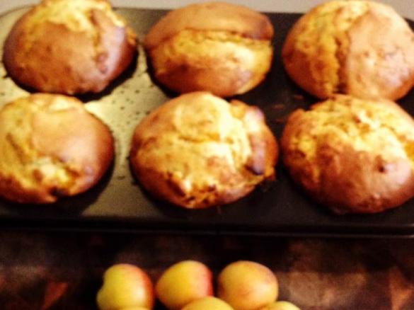 Apricot, Oat & coconut muffins