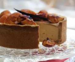 Vanilla Bean Cheesecake with Roasted Fruit