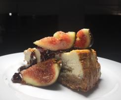 Kirsten's Baked Vanilla Fig Cheesecake with Balsamic Fig Glaze