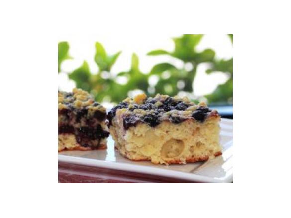 Polish Brioche Fruit and Crumble Slice