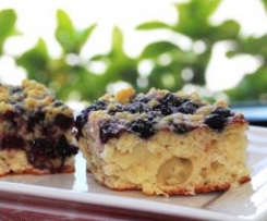 Polish Brioche Fruit and Crumble Slice