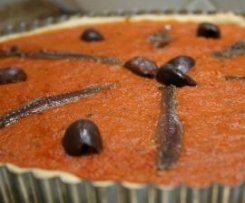 Kath's Tomato, Olive and Anchovy Tart