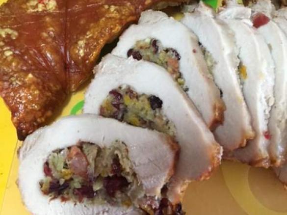 Stuffed loin of Pork